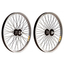 Rueda ZAC-30 Neg BMX Alu Eje 14mm. 48T Tras Doble rosca M30 x 1.0 - 1.37 x 24