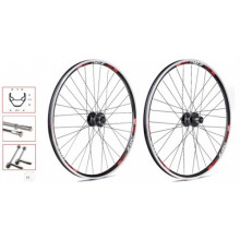 Rueda ZAC Negra r.n c.n Shimano M525 Deore 6 tornillos 26 Delantera (1.005 gr.)