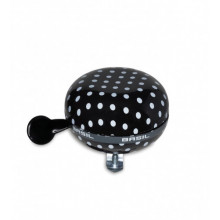 Timbre Ding-Dong Basil Polka Dot negro/blanco dots, Ø 80mm